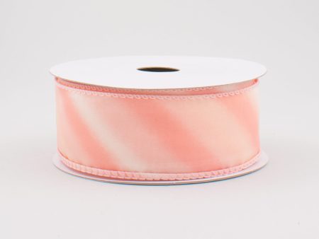 1.5  Diagonal Ombre Satin Ribbon: Blush Pink (10 Yards) For Discount