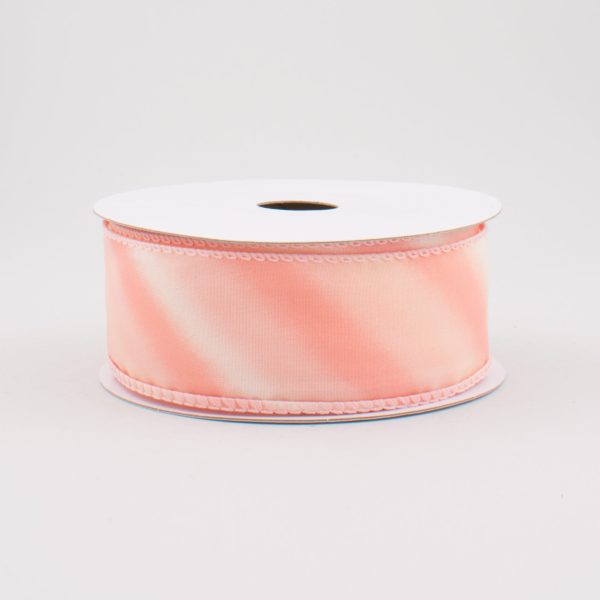 1.5  Diagonal Ombre Satin Ribbon: Blush Pink (10 Yards) For Discount