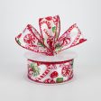 1.5  Christmas Candy Ribbon: Red & Green (10 Yards) For Cheap