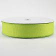 1.5  Value Faux Burlap Ribbon: Fresh Green (50 Yards) on Sale