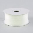 1.5  Sheer Ribbon Non Wired: White (25 Yards) Online Sale