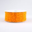 1.5  Fuzzy Open Weave Ribbon: Orange (10 Yards) Supply