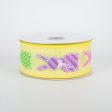 1.5  Easter Bunny Patterns Ribbon: Yellow (10 Yards) Fashion