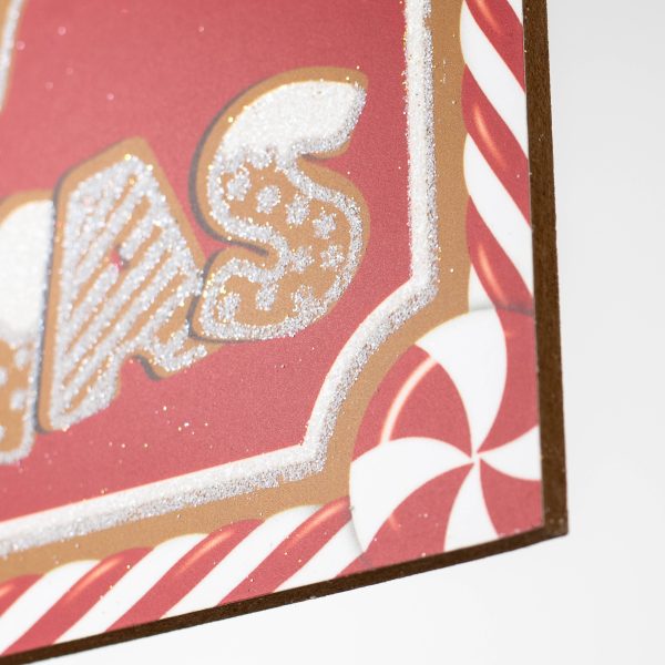 12  Wooden Sign: Merry Christmas Gingerbread Cookies Online Sale