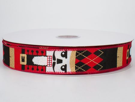 1.5  Faux Canvas Nutcracker Ribbon (50 Yards) Online