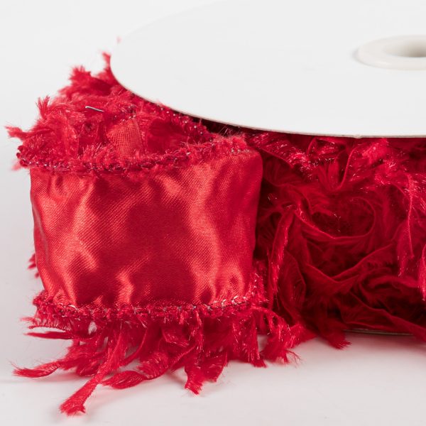 1.5  Furry Ribbon: Red (10 Yards) Supply