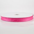 7 8  Embossed Flower Breeze Ribbon: Fuchsia Hot Pink (50 Yards) on Sale