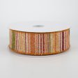 1.5  Fall Textured Gradient Stripe Ribbon (10 Yards) Online