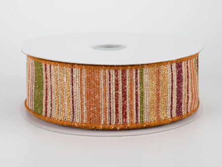 1.5  Fall Textured Gradient Stripe Ribbon (10 Yards) Online