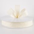 1.5  Embossed Flower Breeze Ribbon: Ivory (50 Yards) Online now