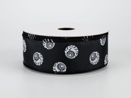 1.5  Eyeballs Ribbon: Black (10 Yards) Online Sale