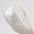 1.5  Furry Fabric Ribbon: White (10 Yards) Online now