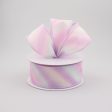 1.5  Diagonal Ombre Satin Ribbon: Lavender & Pink (10 Yards) Cheap