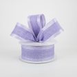 1.5  Canvas On Satin Glitter Ribbon: Lavender (10 Yards) Online Sale