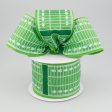 2.5  Green Satin Football Field Ribbon (10 Yards) Cheap