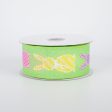 1.5  Easter Bunny Patterns Ribbon: Lime (10 Yards) Supply