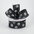 1.5  Eyeballs Ribbon: Black (10 Yards) Online Sale