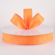 1.5  Embossed Flower Breeze Ribbon: Orange (50 Yards) Online Sale