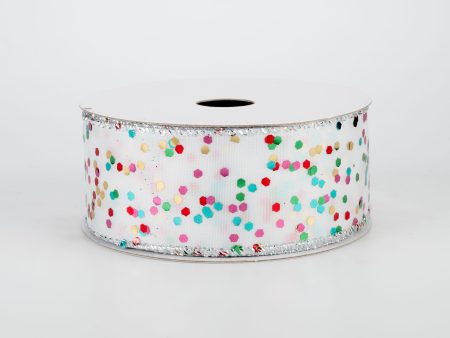 1.5  Confetti Dots Ribbon (10 Yards) Sale