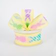 1.5  Easter Bunny Patterns Ribbon: Yellow (10 Yards) Fashion