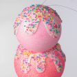 16  Sprinkle Ice Cream Cone Ornament: Pink & Gold Fashion