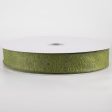 1.5  Embossed Flower Breeze Ribbon: Moss Green (50 Yards) Discount