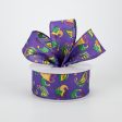 1.5  Glittered Mardi Gras Mask & Hat Ribbon (10 Yards) Hot on Sale