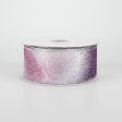 1.5  Glitter Mist Ribbon: Pink & Purple (10 Yards) Online Hot Sale