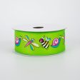 1.5  Bug Ribbon: Lime Green (10 Yards) on Sale