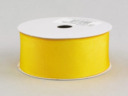 1.5  Grosgrain Ribbon Wired: Yellow (10 Yards) For Discount