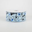 1.5  Dog Bone, Paw, Heart Ribbon: Light Blue (10 Yards) Supply