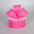 1.5  Metallic Royal Canvas Ribbon: Fuchsia Pink (10 Yards) Online Hot Sale