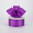 1.5  Double Face Satin Wired Ribbon: Purple (10 Yards) Cheap