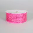 1.5  Metallic Royal Canvas Ribbon: Fuchsia Pink (10 Yards) Online Hot Sale