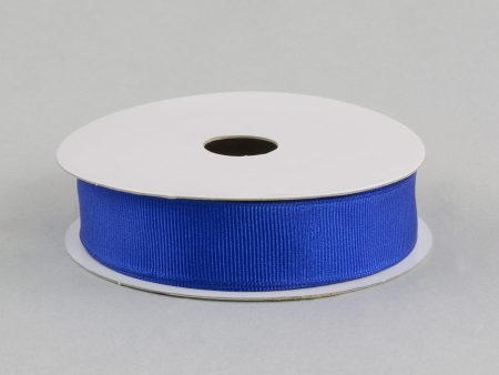 7 8  Grosgrain Ribbon Wired: Royal Blue (10 Yards) Supply