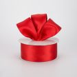 1.5  Double Face Satin Wired Ribbon: Red (10 Yards) For Discount