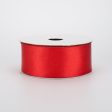 1.5  Double Face Satin Wired Ribbon: Red (10 Yards) For Discount