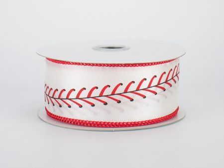 1.5  Baseball Stitching Ribbon (10 Yards) Fashion