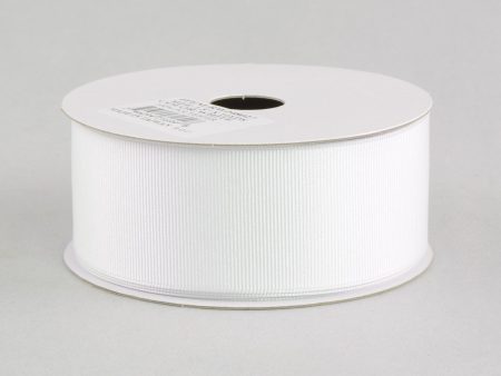 1.5  Grosgrain Ribbon Wired: White (10 Yards) Cheap