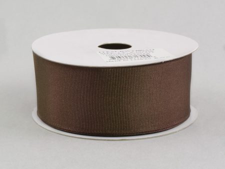 1.5  Grosgrain Ribbon Wired: Chocolate Brown (10 Yards) Supply