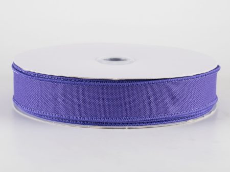 7 8  Value Faux Burlap Ribbon: Purple (25 Yards) Online