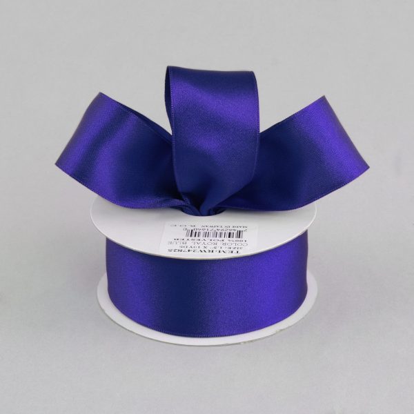 1.5  Double Face Satin Wired Ribbon: Royal Blue (10 Yards) For Cheap