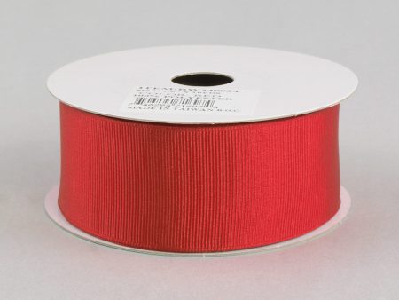 1.5  Grosgrain Ribbon Wired: Red (10 Yards) Sale