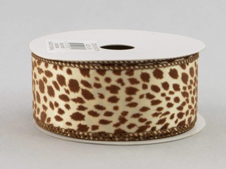 1.5  Cheetah Spots Ribbon (10 Yards) For Cheap