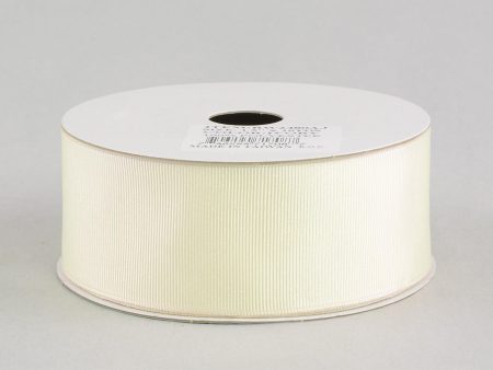 1.5  Grosgrain Ribbon Wired: Ivory (10 Yards) Online Hot Sale