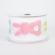 2.5  Bunny Bottoms Ribbon: White (10 Yards) Cheap