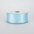 1.5  Double Face Satin Wired Ribbon: Light Blue (10 Yards) For Discount