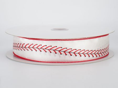 1.5  Baseball Stitching Ribbon (50 Yards) Fashion