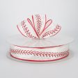 1.5  Baseball Stitching Ribbon (50 Yards) Fashion