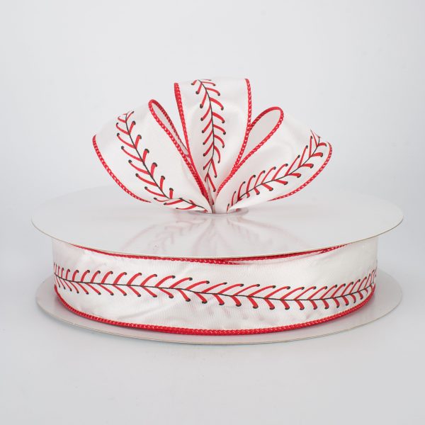 1.5  Baseball Stitching Ribbon (50 Yards) Fashion